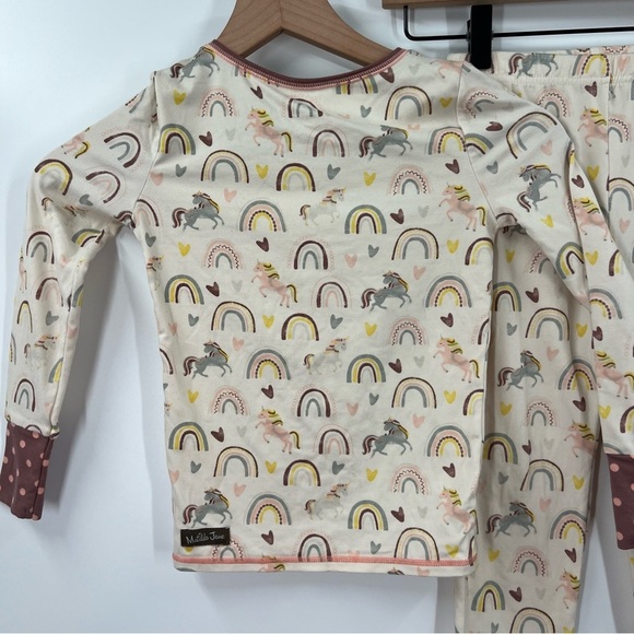 Matilda Jane Just Imagine Sutton Unicorns and Rainbows Jammies Pajama Set - Picture 6 of 10